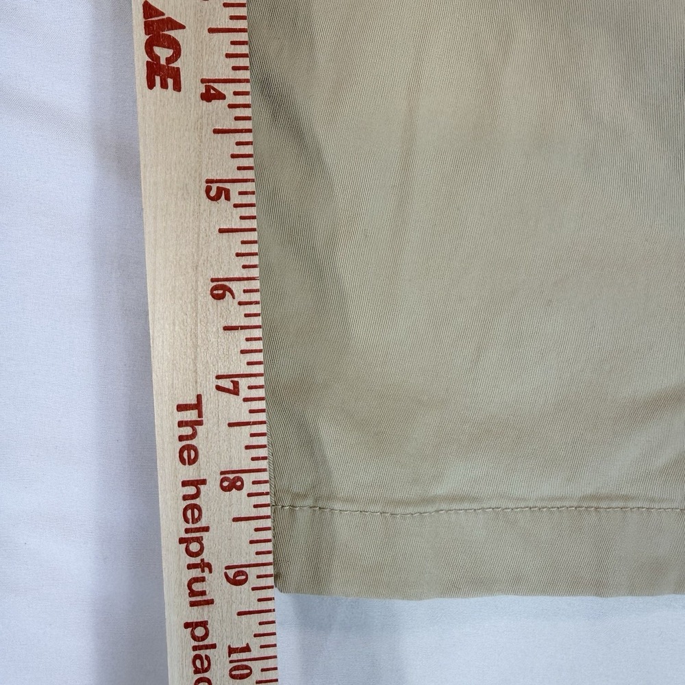 IZOD Saltwater Stretch Men's Khaki Chino Shorts 38 9" Inseam Beige Excellent - Picture 8 of 8